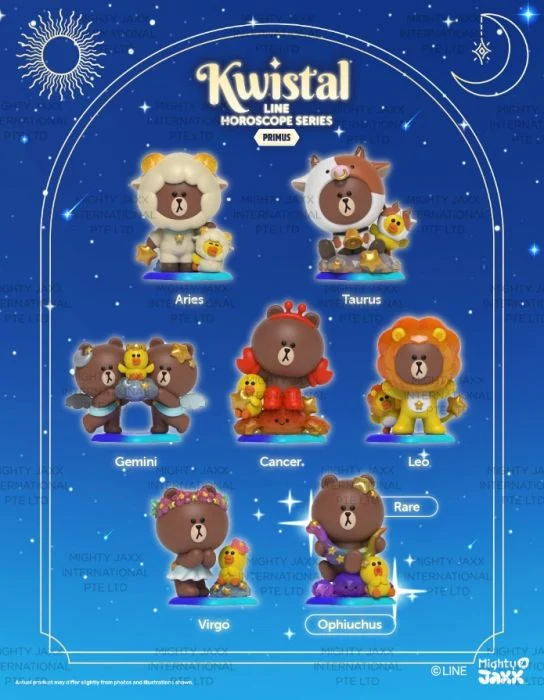 Mighty JAXX Kwistal LINE Horoscope Series Primus BLIND BOX Full Set