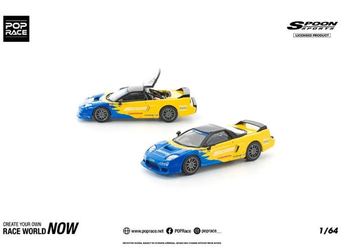Load image into Gallery viewer, (Pre-order) POP RACE 1/64 HONDA NSX-R SPOON Diecast Model Car #PR640299
