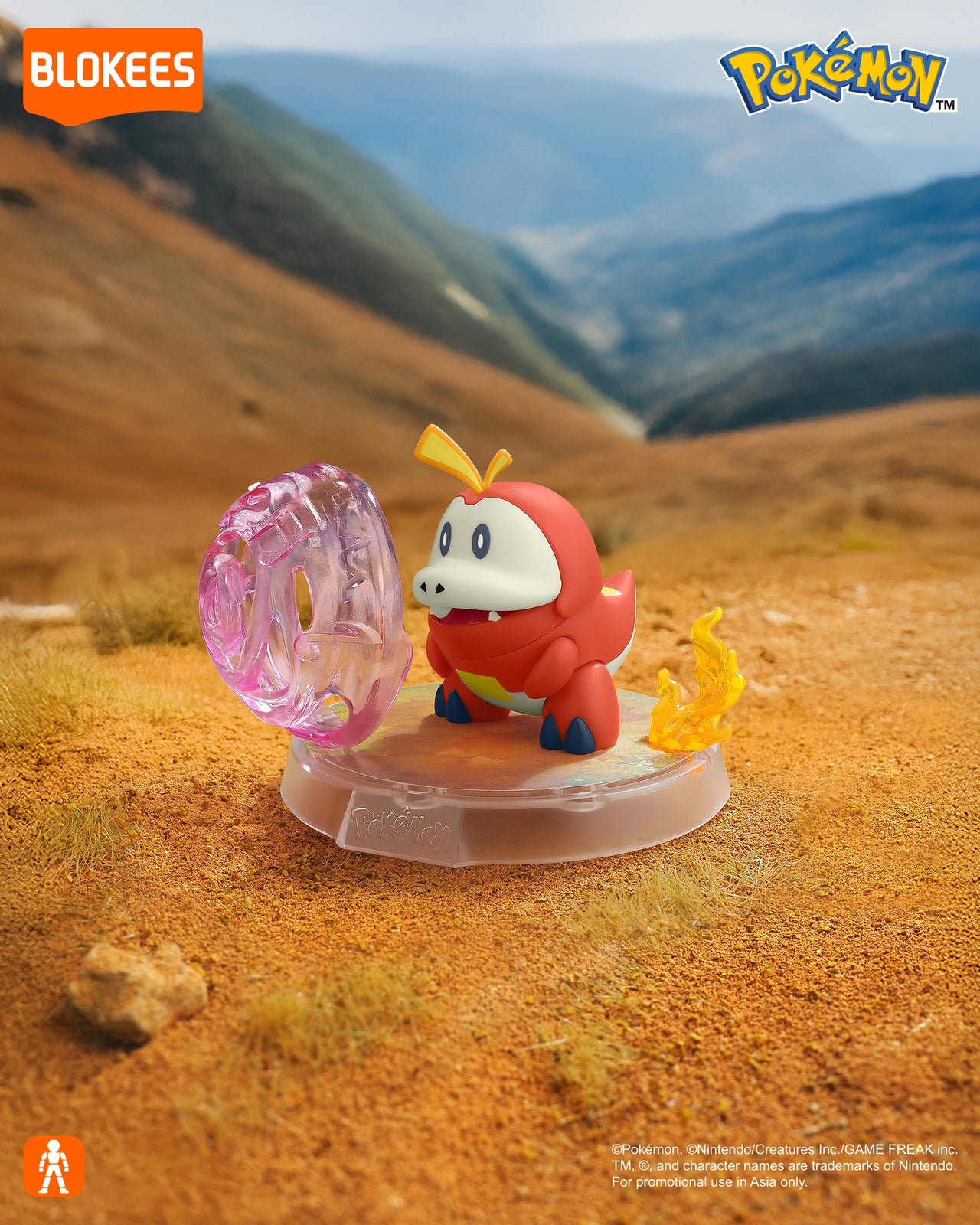 Blokees Pokemon Classic Version-S Fever Attack Series Mini Model Kit - Fuecoco