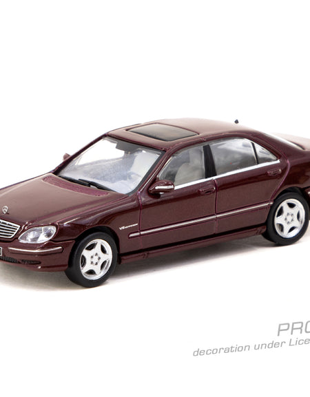 Tarmac Works 1/64 Mercedes-Benz S 55 AMG Bordeaux Red Metallic Model