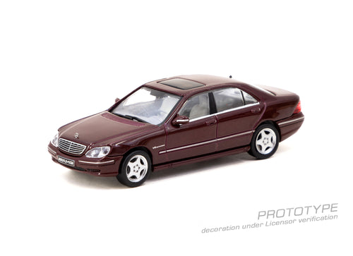 Load image into Gallery viewer, Tarmac Works 1/64 Mercedes-Benz S 55 AMG Bordeaux Red Metallic Model
