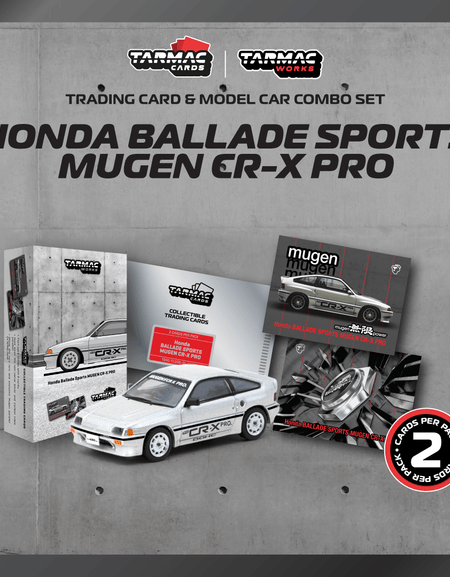 Tarmac Works 1/64 HONDA Ballade Sports MUGEN CR-X PRO Silver Model