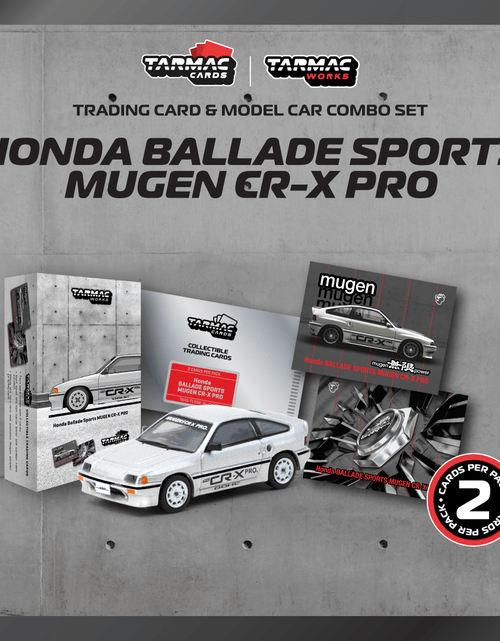 Load image into Gallery viewer, Tarmac Works 1/64 HONDA Ballade Sports MUGEN CR-X PRO Silver Model

