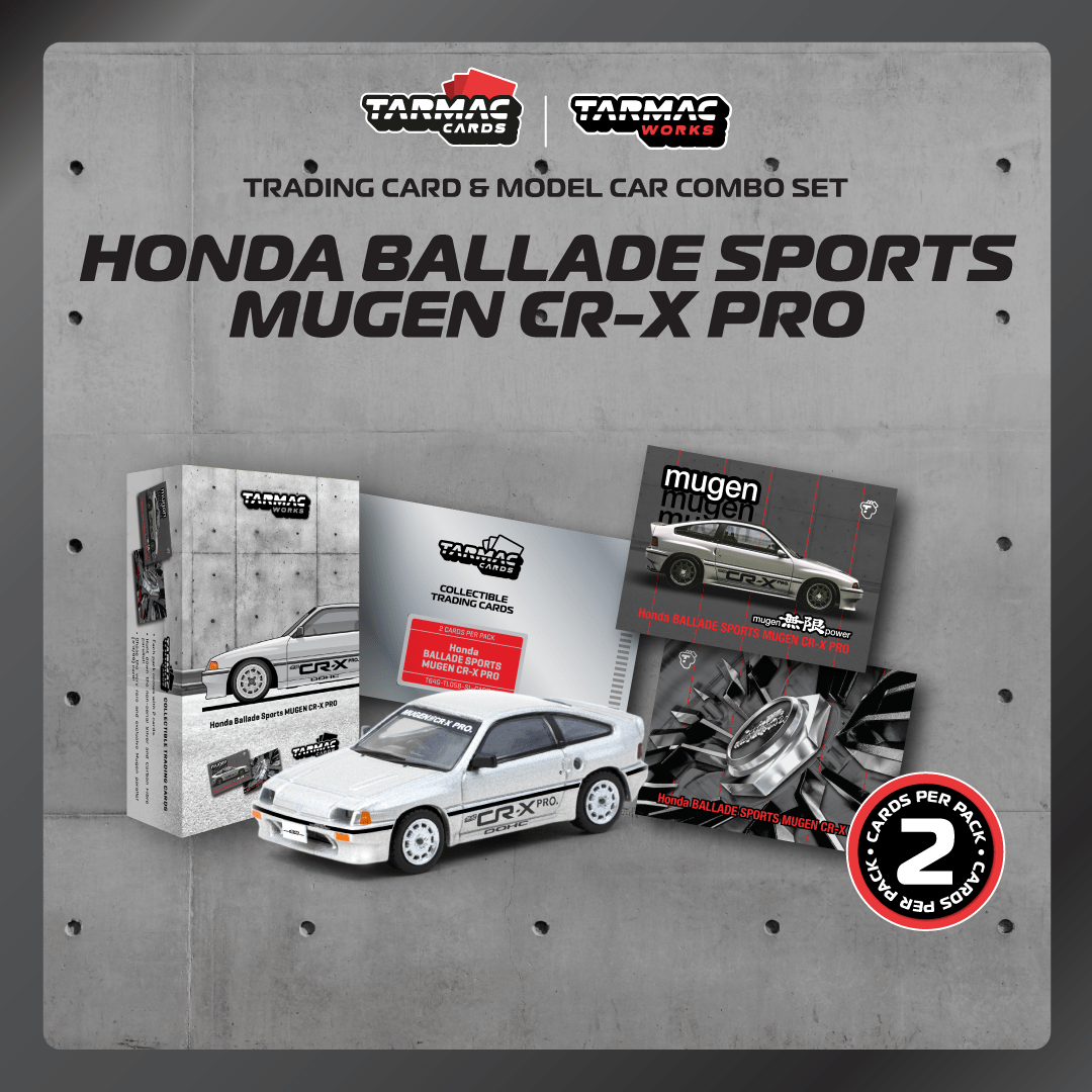 Tarmac Works 1/64 HONDA Ballade Sports MUGEN CR-X PRO Silver Model