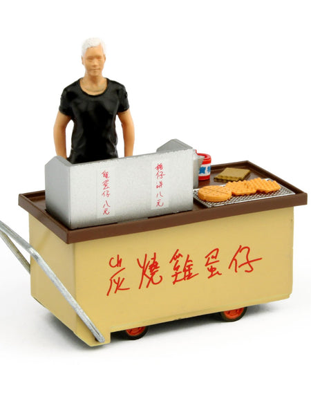 TINY Hong Kong City 1/35 HK Egg Waffle Cartful Diecast body Color painted Figure