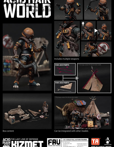 TOYS ALLIANCE x Acid Rain World FAV-A56 Kizmet Action Figure with accessories