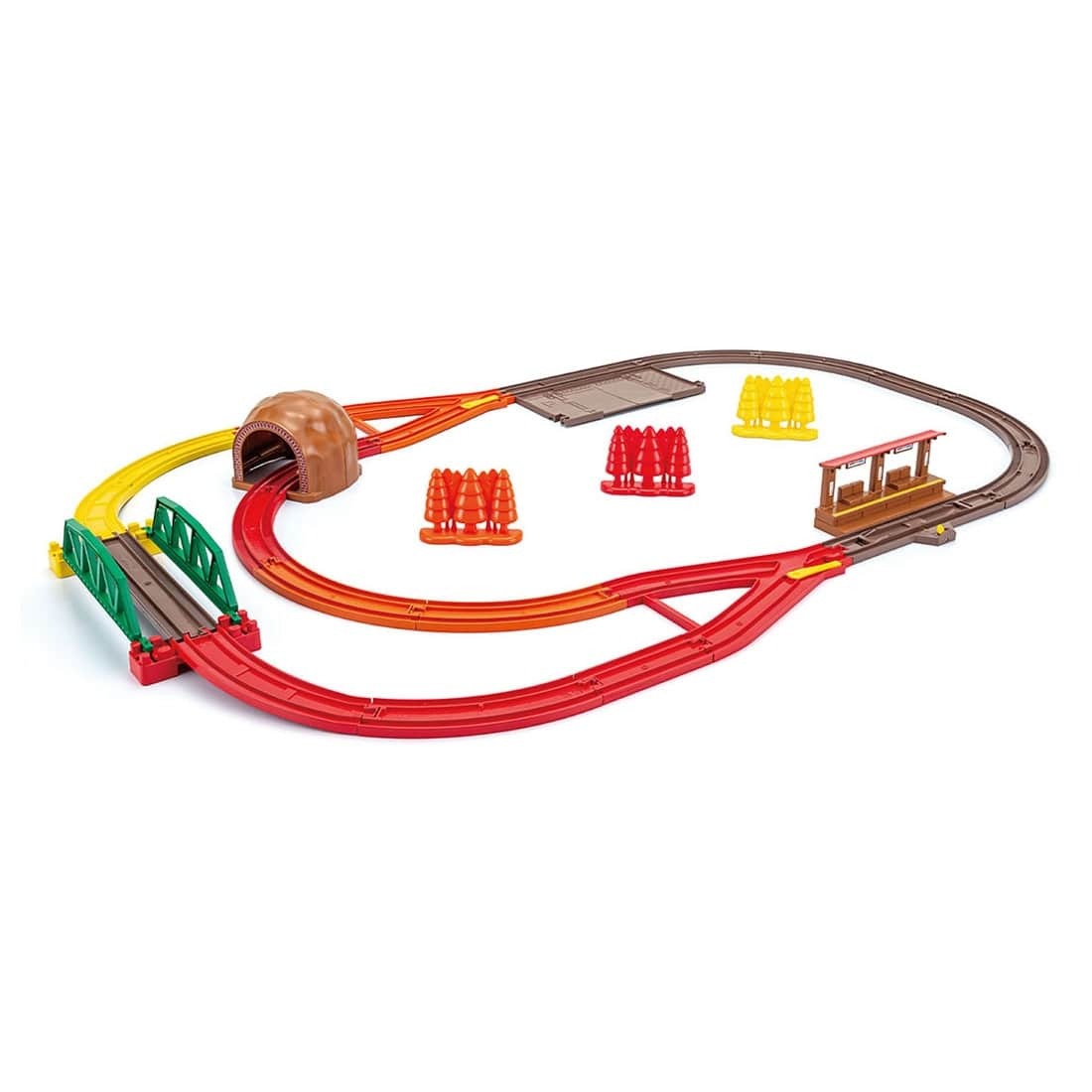 Takara Tomy Plarail Play Set Scenic Color Rail Kit - Autumn Leaves and Railroad