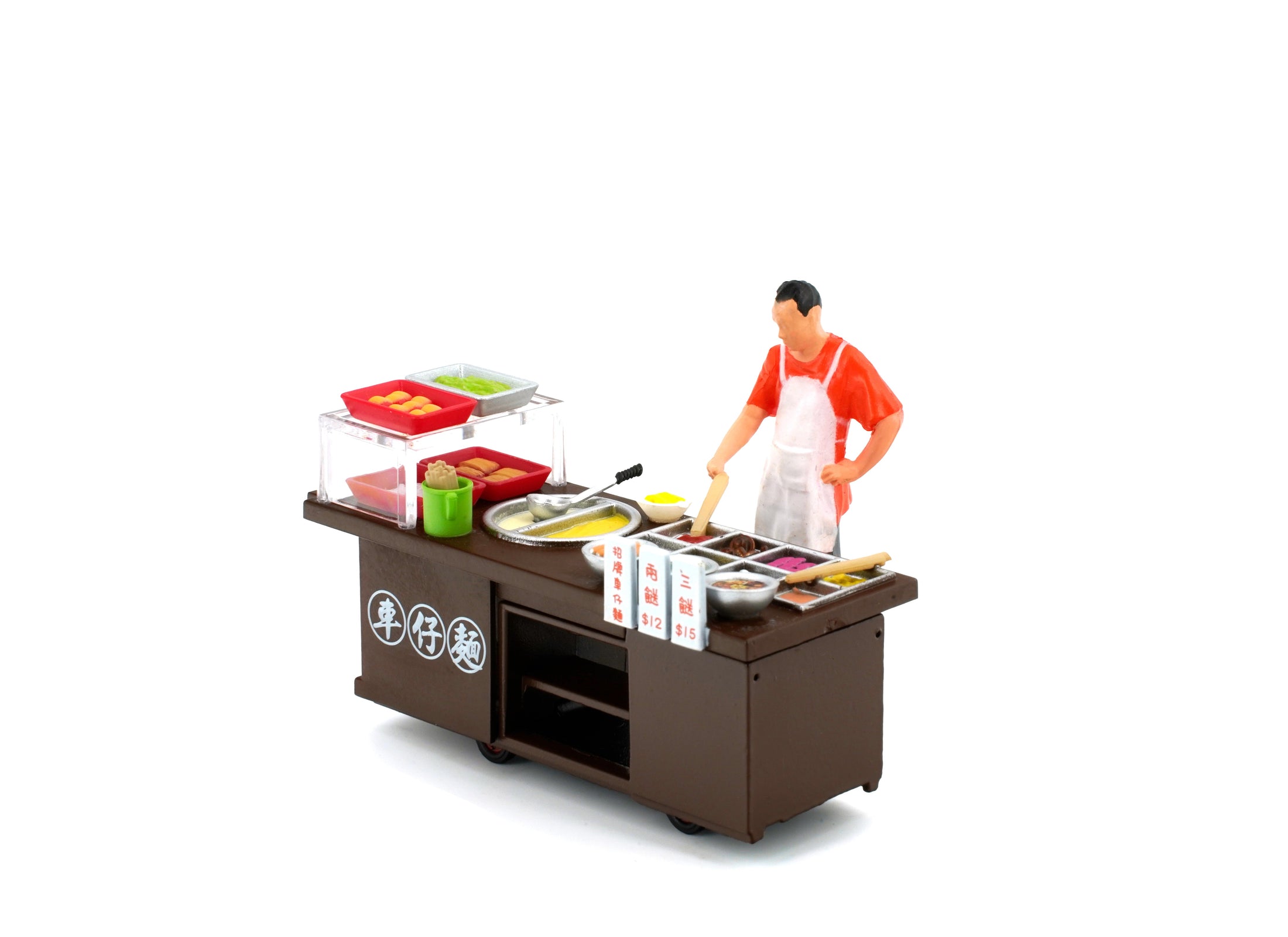 TINY Hong Kong City 1/35 #07 Cart Noodles Cartful Diecast Color paint Figure