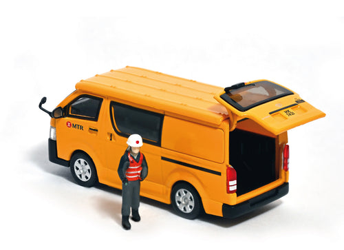 Load image into Gallery viewer, ERA CAR SP 1/64 Toyota Hiace - MTR Multi-purpose Car (Yellow) Model Car w/figure
