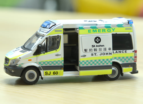 Load image into Gallery viewer, Tiny City 1/76 #166 Mercedes-Benz Sprinter St.John Ambulance (SJ60) Model Car
