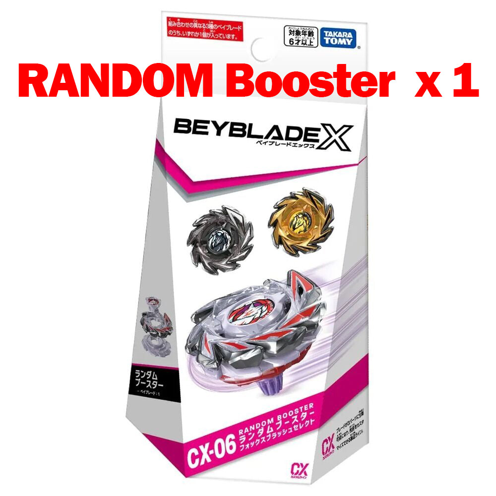 (Pre-order / Shipping Date: end of Jul 2026) Takara Tomy Beyblade X CX-06 Random Booster FoxBrush Select (RANDOM)