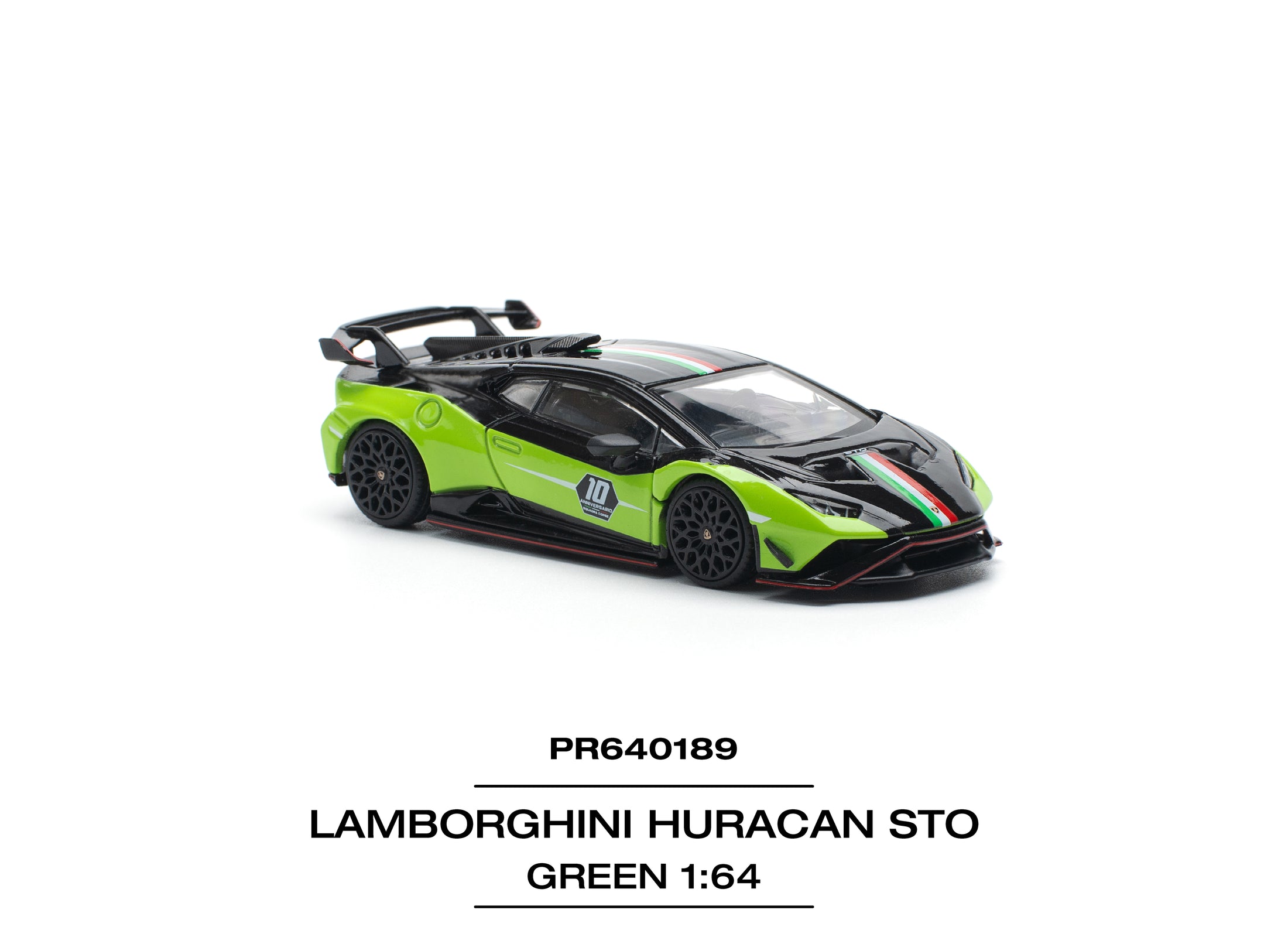 (Pre-order) POPRACE 1/64 LAMBORGHINI HURACAN STO (LP640-2)10 ANNIVERSARIO