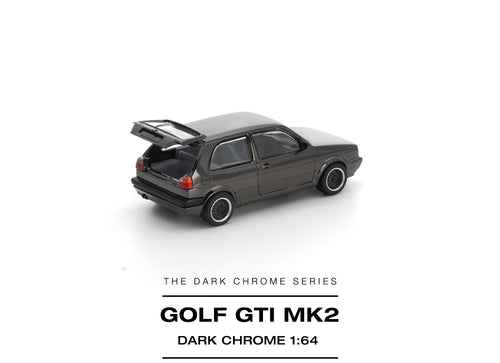 Load image into Gallery viewer, (Pre-order) POPRACE 1/64 GOLF GTI MK2 DARK CHROME Diecast Model Car
