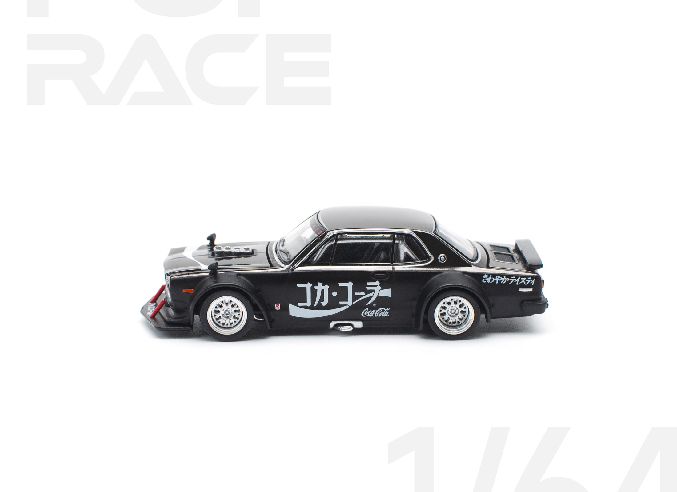 POP RACE 1/64 skyline GT-R drift hakosuka coca cola zero jp bk chrome