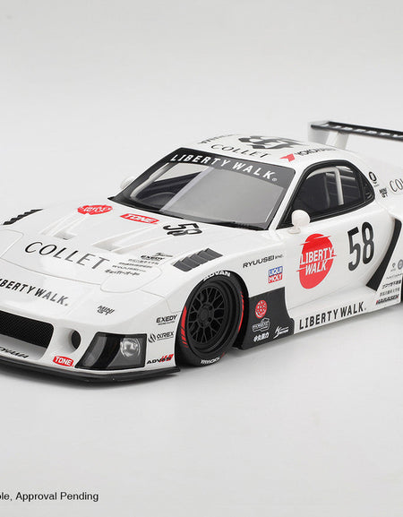 (Pre-order) Top Speed 1/18 MAZDA RX-7 LB-Hinomaru Diecast Model Car TS0638