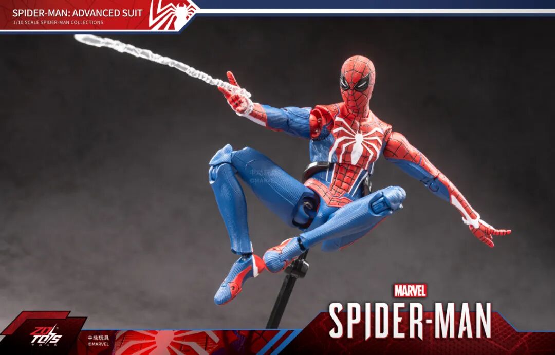 ZD Toys Marvel Avengers 1/10 Spider-Man Advanced Suit Action Figure Set