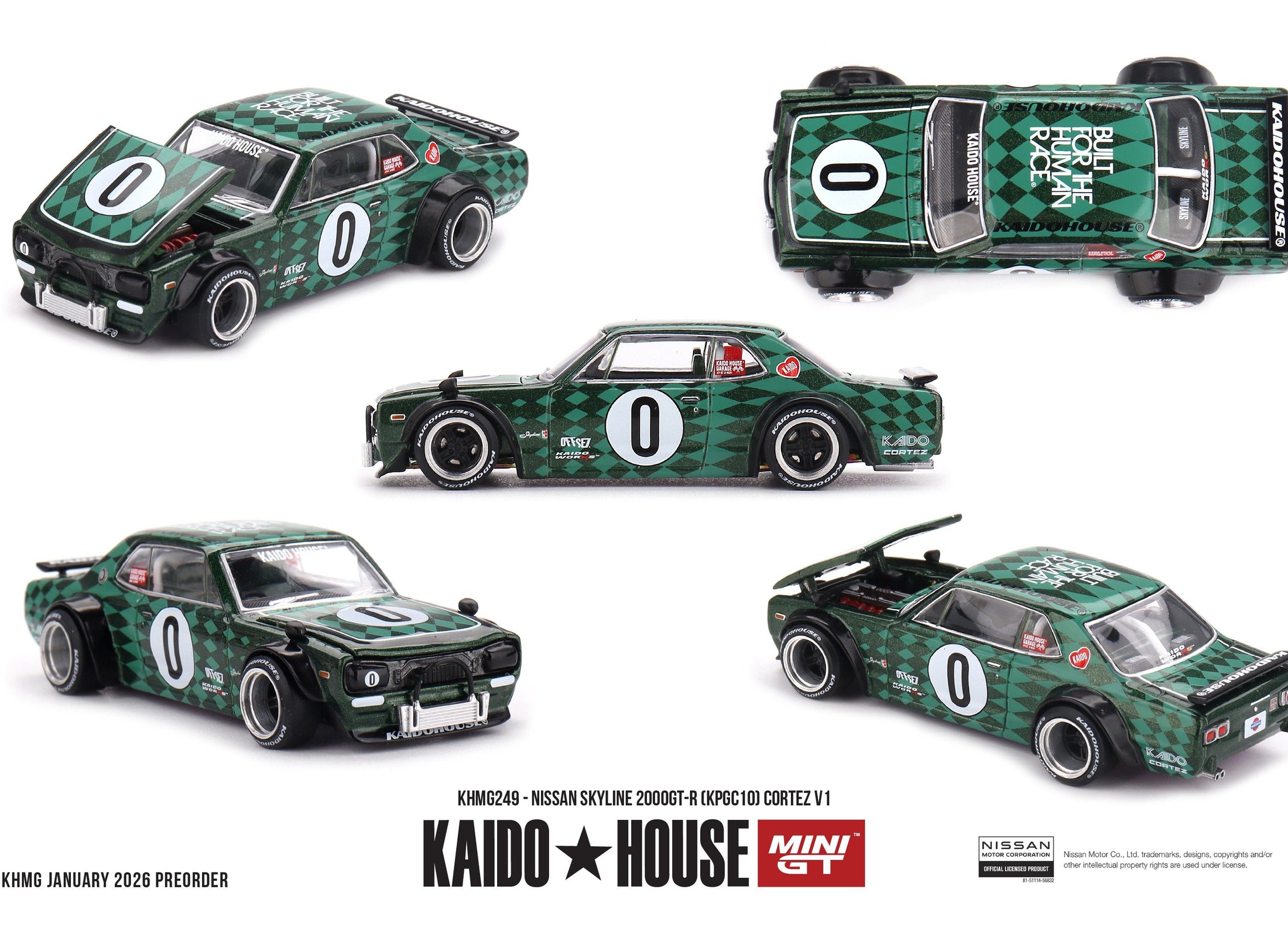 (Pre-order) Kaido House X Mini GT Nissan Skyline 2000GT-R (KPGC10) Cortez V1
