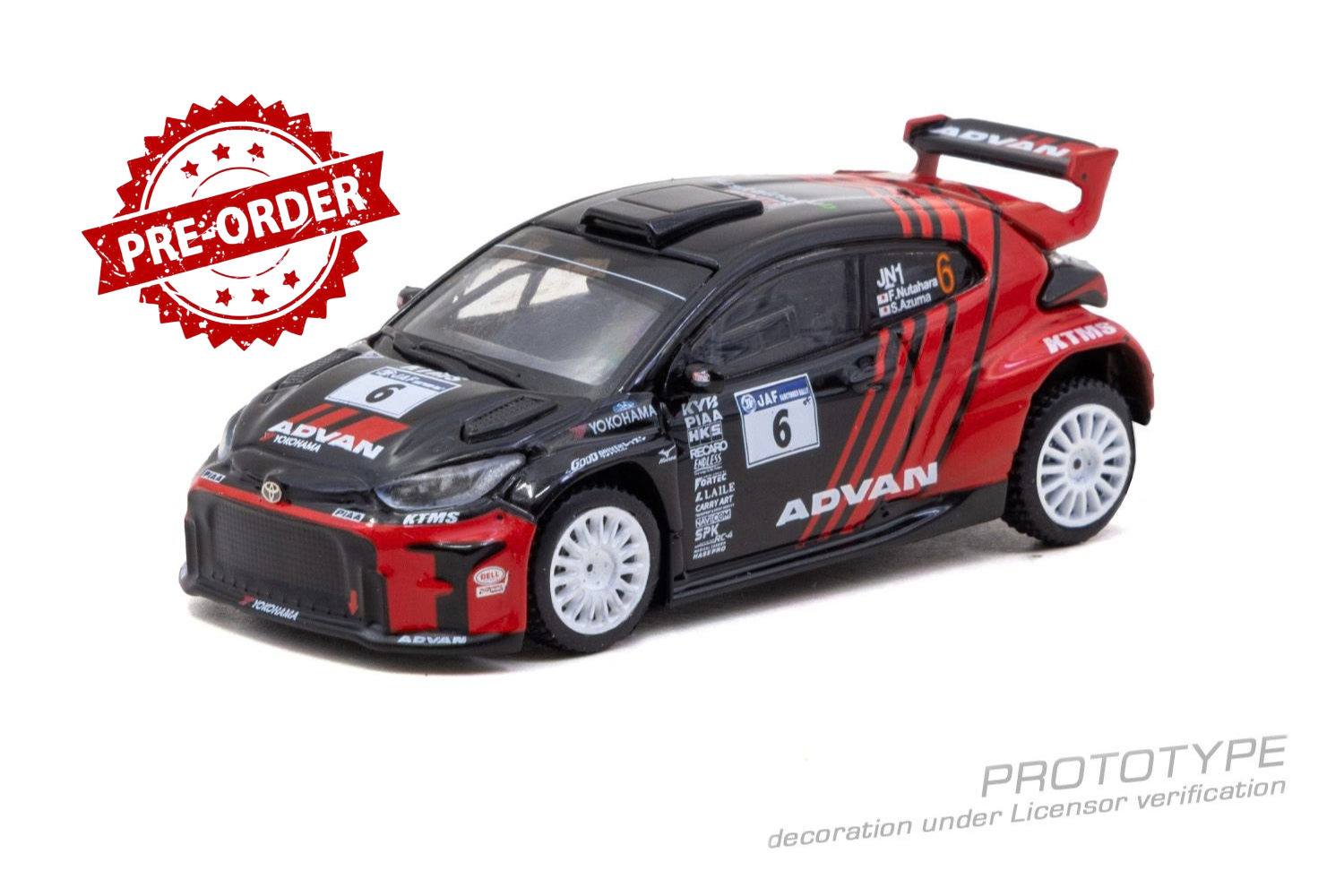(Pre-order) Tarmac Works 1/64 Toyota GR Yaris Rally2 Japanese Rally Championship