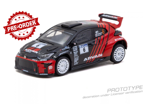 Load image into Gallery viewer, (Pre-order) Tarmac Works 1/64 Toyota GR Yaris Rally2 Japanese Rally Championship
