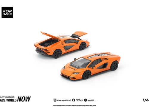 Load image into Gallery viewer, (Pre-order) POPRACE 1/64 LAMBORGHINI COUNTACH LP1 800-4 ARANCIA ATLAS Model Car
