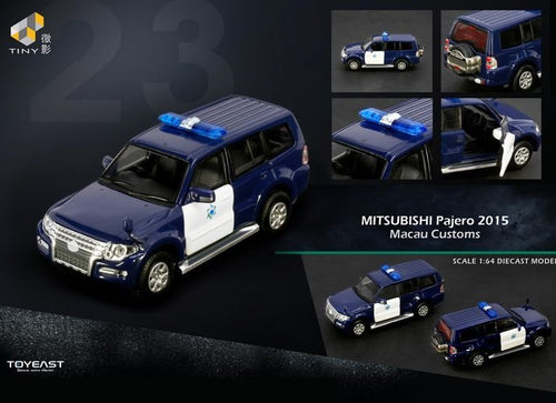 Load image into Gallery viewer, Tiny City Diecast Model MC23 - Mitsubishi Pajero 2015 Macau Customs

