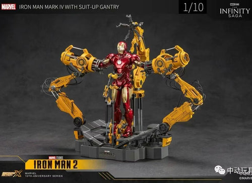 Load image into Gallery viewer, ZD Toys Marvel Avengers 1/10 MK4 &amp; Suit-up Gantry Action Figure Set
