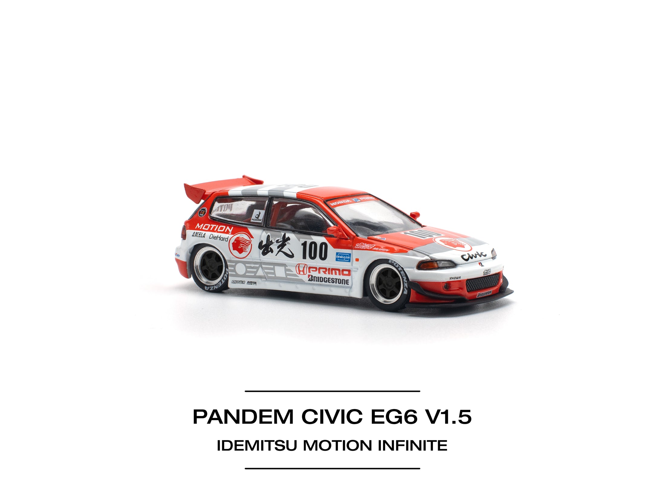 POPRACE 1/64 PANDEM CIVIC EG6 v1.5 IDEMITSU MOTION INFINITE Model