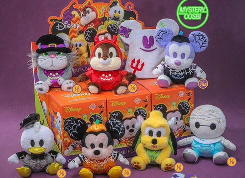Load image into Gallery viewer, Hot Toys Disney Ghosts' Night Out Cosbi Plush Keychain Collection Full set of 6
