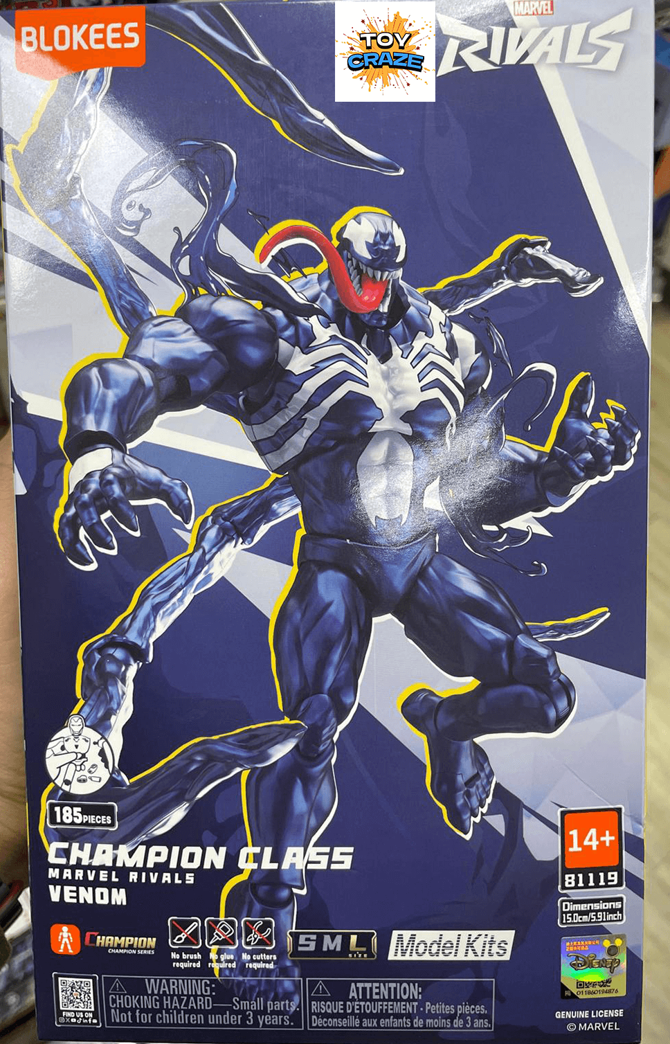 Blokees Marvel Rivals Champion Class 07 Model Kit Figure 1:12  Venom