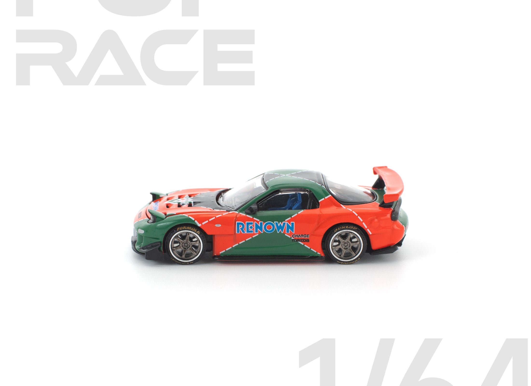 (Pre-order) POPRACE 1/64 MAZDA RX7 RE-AMEMIYA RENOWN Model Car  #PR640406