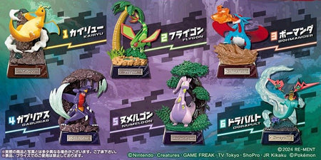 Re-Ment Pokemon POCKET STATUE Dragon Type 6 Pack BOX Full Set