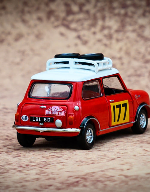 Load image into Gallery viewer, TINY Hong Kong #177 Mini Cooper Rally Red Mk1 Scale 1:50 Diecast Mini  Car
