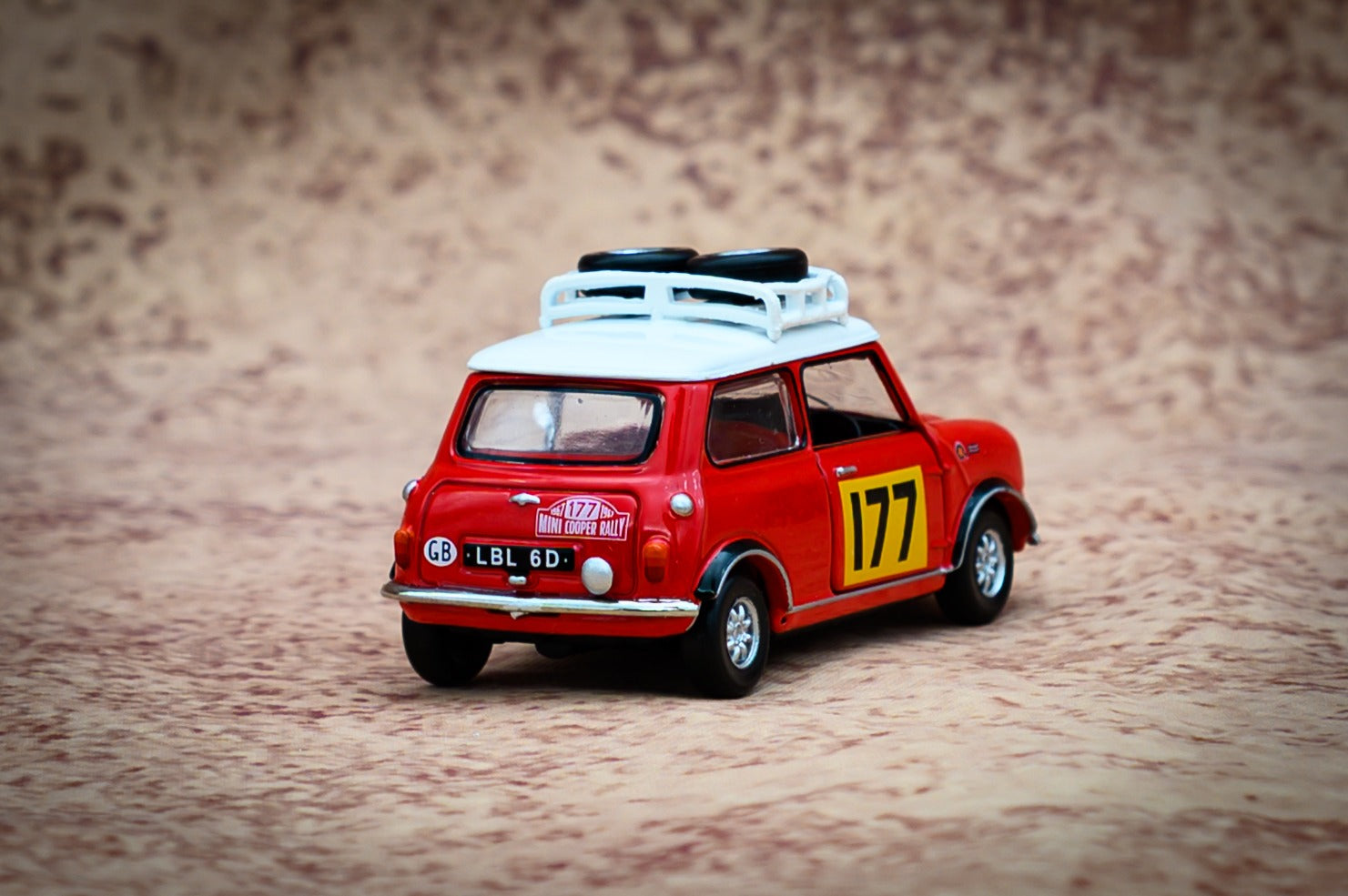TINY Hong Kong #177 Mini Cooper Rally Red Mk1 Scale 1:50 Diecast Mini  Car