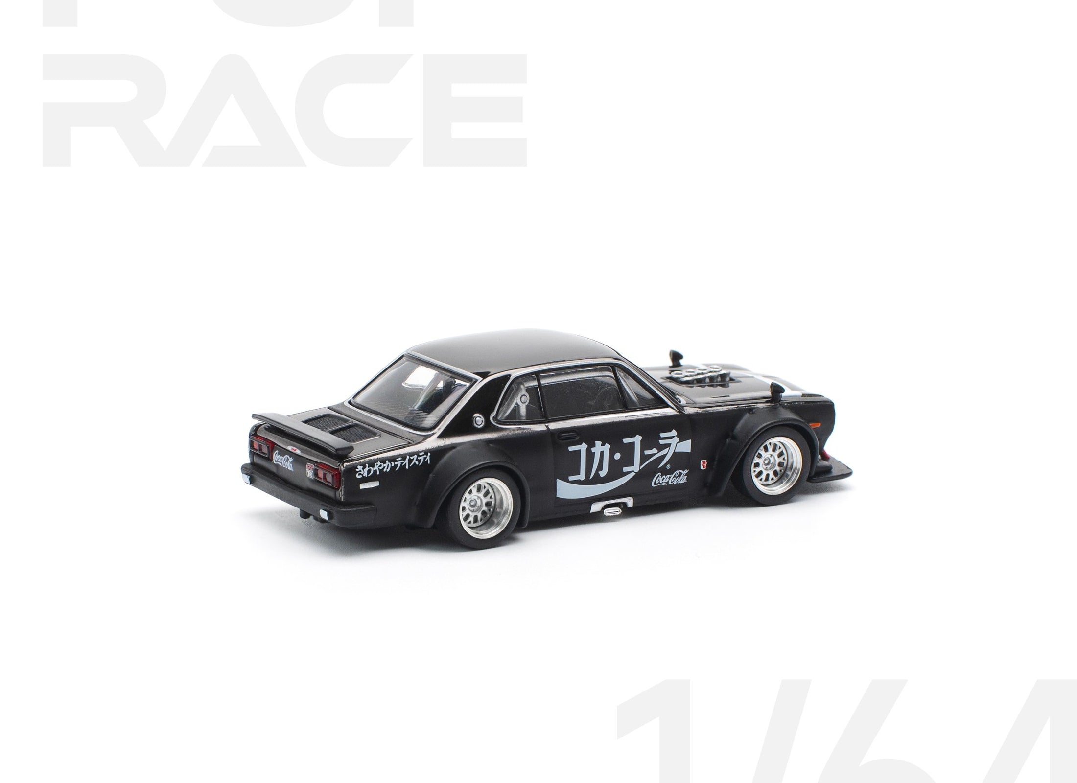 POP RACE 1/64 skyline GT-R drift hakosuka coca cola zero jp bk chrome