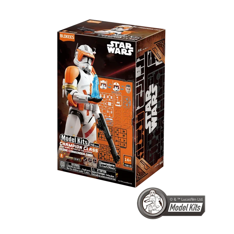 Blokees Star Wars Attack of The Clones Champion Class 10 Clone Commander Cody