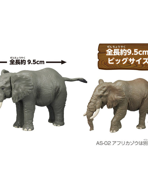 Load image into Gallery viewer, Takara Tomy Ania AL-26 African Bush Elephant Animal Figure
