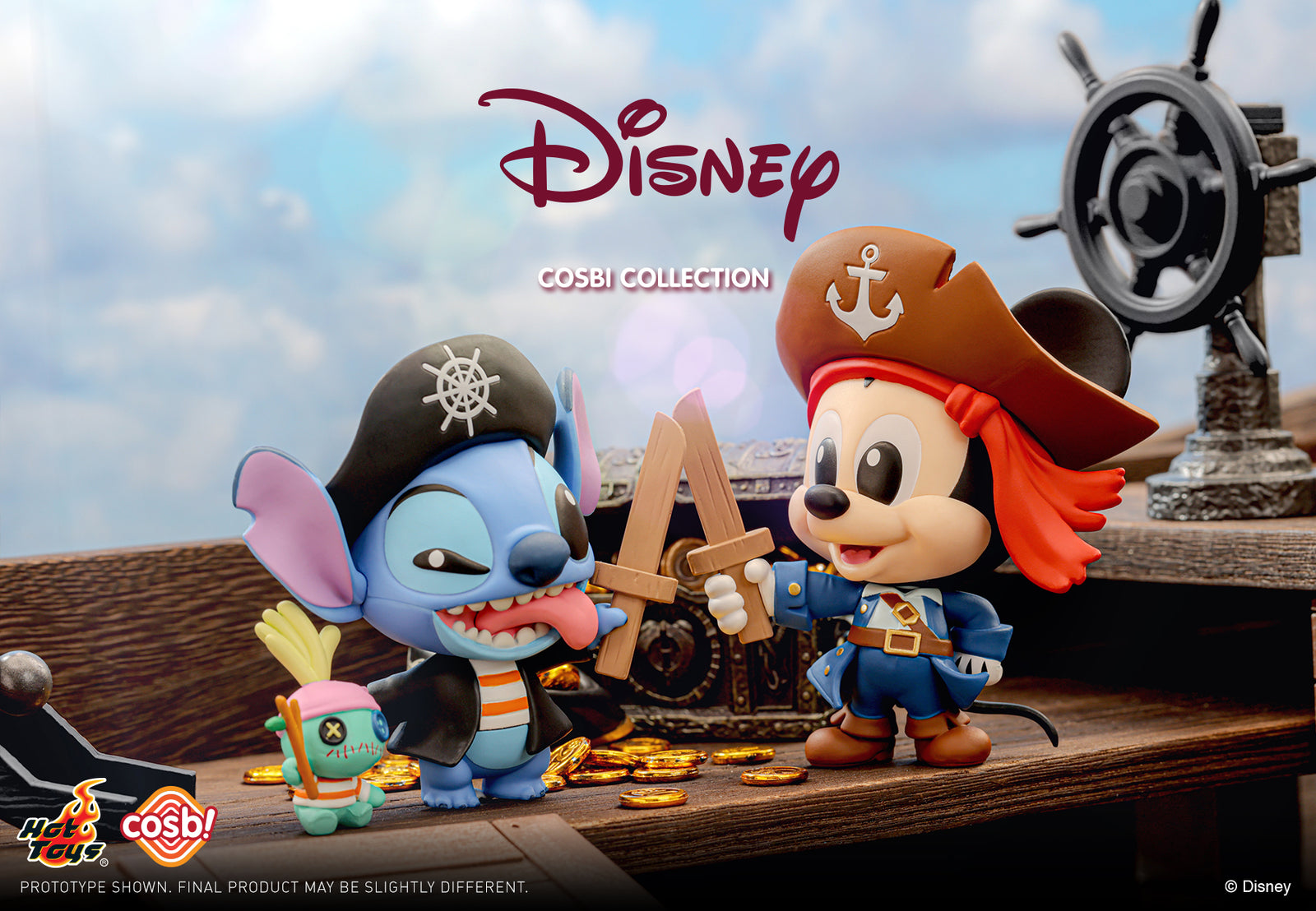 Hot Toys Disney Pirate Cosbi Bobble-Head Collection (Full set of 8)