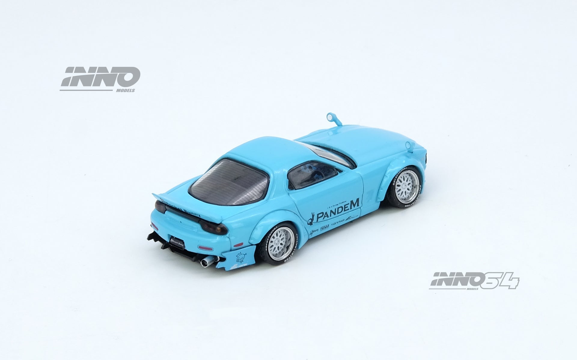 INNO64 1/64 PANDEM ROCKET BUNNY RX7 (FD3S) Blue Diecast Model Car