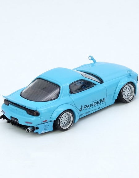 INNO64 1/64 PANDEM ROCKET BUNNY RX7 (FD3S) Blue Diecast Model Car