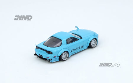 INNO64 1/64 PANDEM ROCKET BUNNY RX7 (FD3S) Blue Diecast Model Car