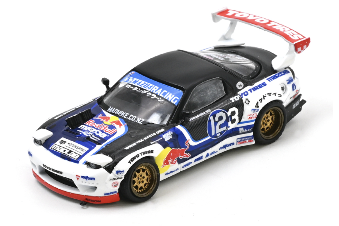 (Pre-order) INNO64 1/64 MAZDA RX-7 MAD MIKE "MADBUL Gen8" Diecast Model Car