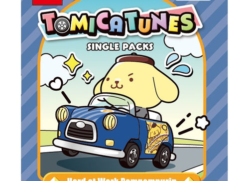 Load image into Gallery viewer, Takara Tomy Dream Tomica Tunes Single Packs Sanrio Hard at Work Pompompurin

