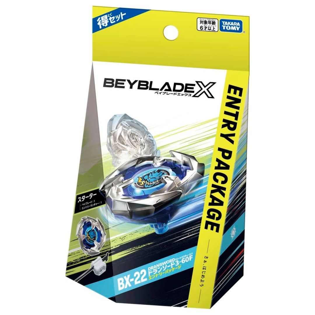 Takara Tomy Beyblade X Starter BX-22 Entry Starter Dragon Sword 3-60F