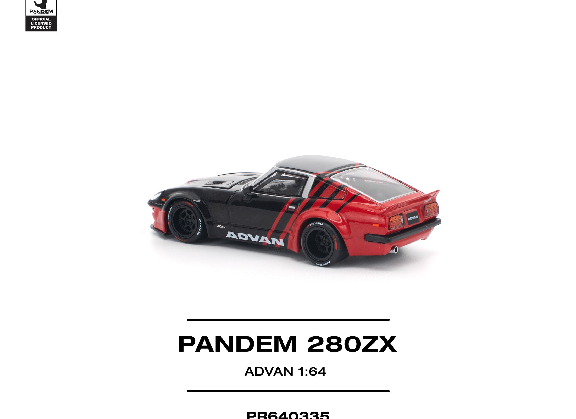 (Pre-order) POPRACE 1/64 PANDEM 280ZX ADVAN Diecast Model Car