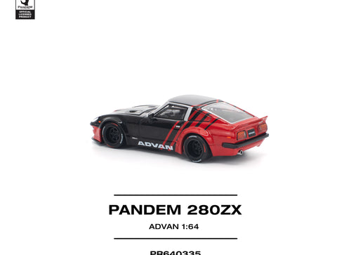 Load image into Gallery viewer, (Pre-order) POPRACE 1/64 PANDEM 280ZX ADVAN Diecast Model Car
