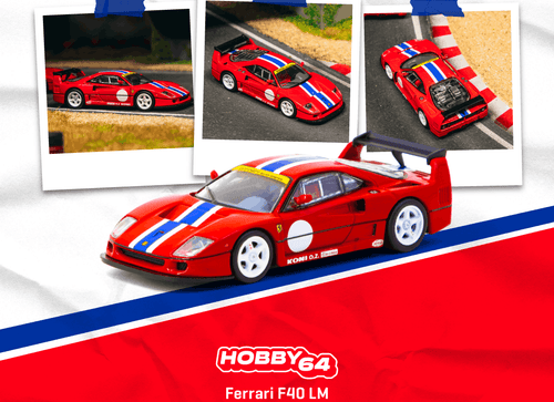 Load image into Gallery viewer, (Pre-order) Tarmac Works 1/64 Ferrari F40 LM Red Diecast Model Car HOBBY64
