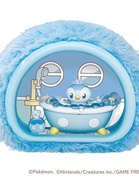 Takara Tomy Pokemon PokePeace Fluffy Time Piplup's Floating Bath Collectibles