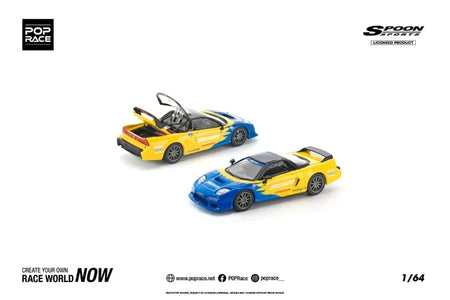 (Pre-order) POP RACE 1/64 HONDA NSX-R SPOON Diecast Model Car #PR640299