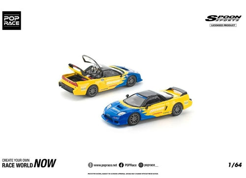 Load image into Gallery viewer, (Pre-order) POP RACE 1/64 HONDA NSX-R SPOON Diecast Model Car #PR640299
