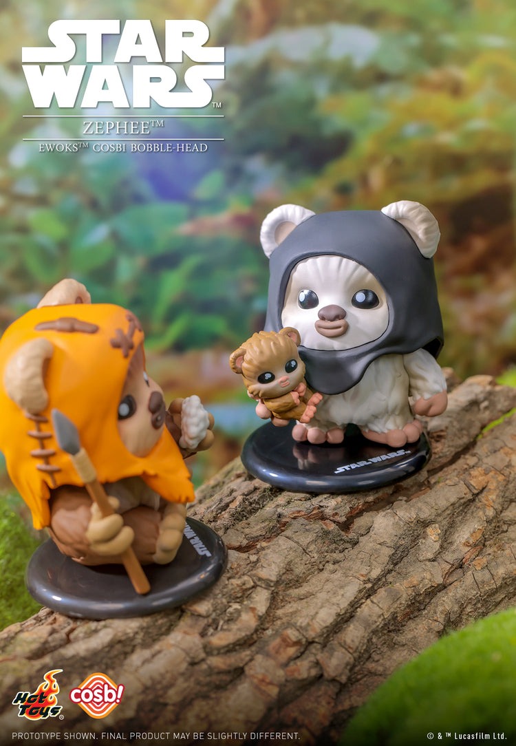 Hot Toys Star Wars Ewoks Cosbi Bobble-Head Collection Figure Set (Set of 8)